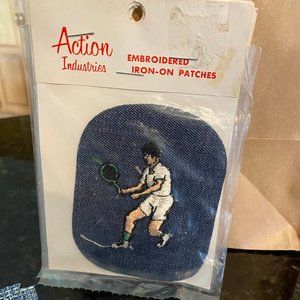 Four Vintage Denim Iron-On Patches